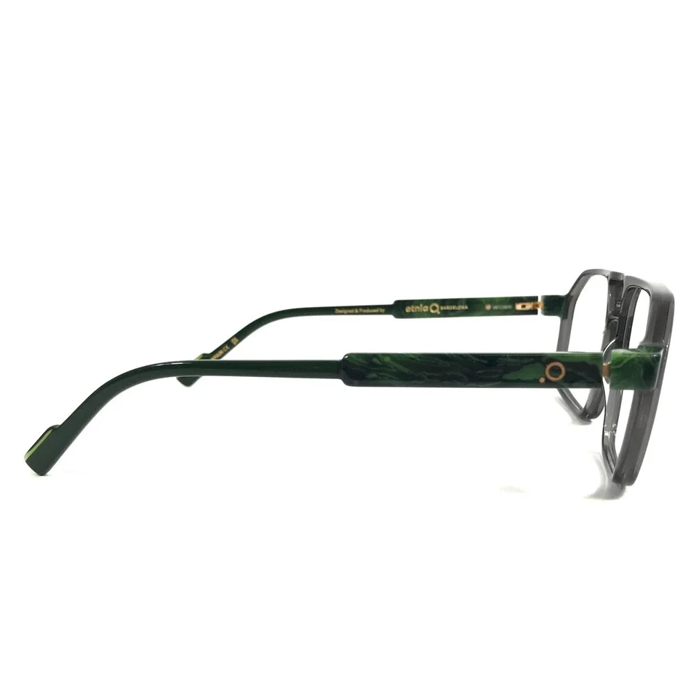 Etnia Barcelona Eyeglasses Frames SYKO BKGR Black Green Full Rim 54-16-138